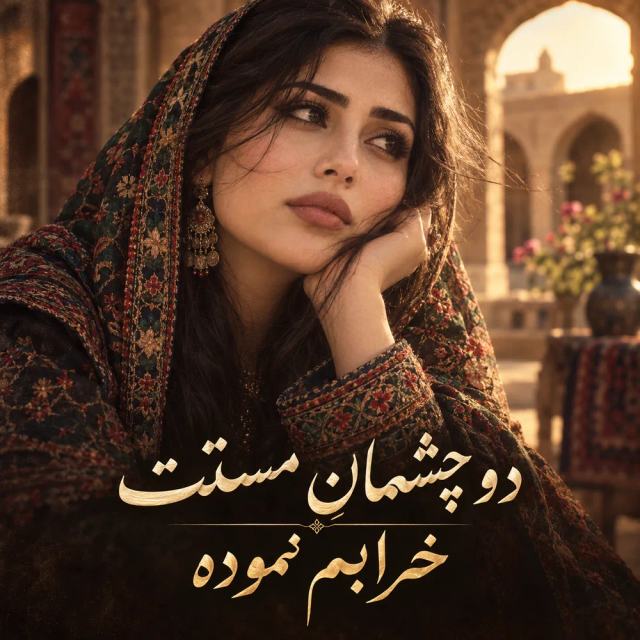 دو چشمان مستت خرابم نموده — Delara Baran